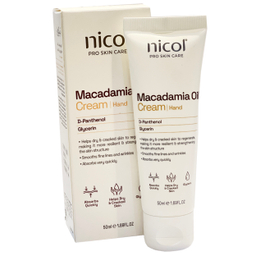کرم مرطوب کننده دست نیکول مدل Macademia Oil حجم 50 میلی لیتر