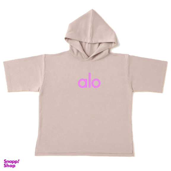 تیشرت زنانه طرح Alo کد TK5 رنگ کرم