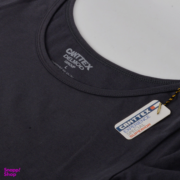 کراپ تیشرت آستین بلند زنانه کانتکس مدل 249014556 رنگ نوک مدادی