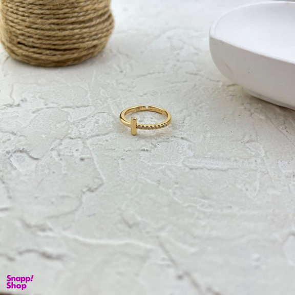 انگشتر زنانه مدل تیفانی کد R5146 رنگ طلایی