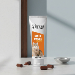 خمیر مالت گربه پرسا مدل malt+vitamin وزن 100 گرم