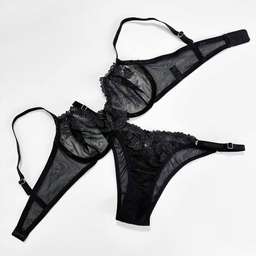 ست سوتین و شورت زنانه نوشه پوش کد 86003