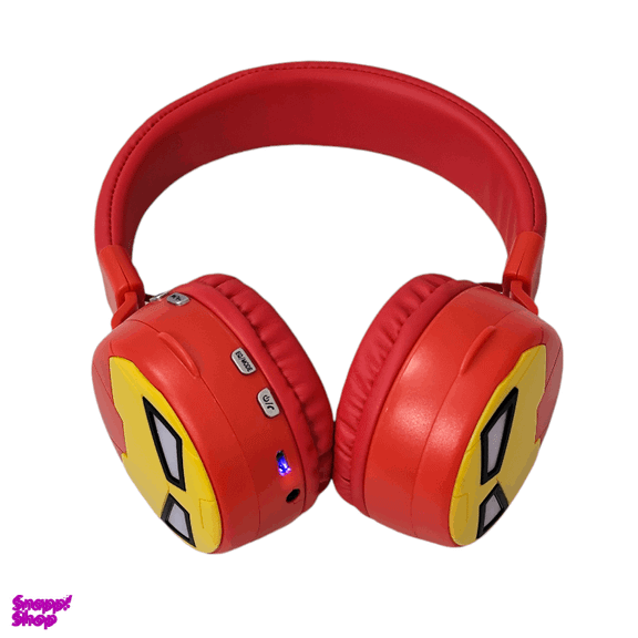 هدفون بلوتوثی چراغ دار طرح مرد آهنی مدل KR-666C
