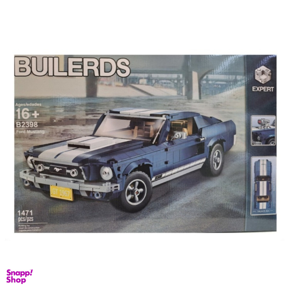 لگو فورد موستانگ کد 02398 رنگ آبی تیره