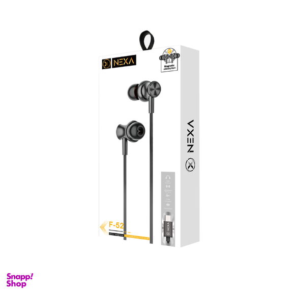 هندزفری باسیم نکسا مدل F52 TYPE-C طول 1.2 متر
