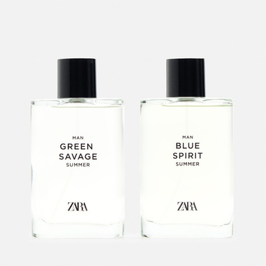 ادوتویلت مردانه زارا مدل Grean Savage & Blue Spirit حجم 90 میلی لیتر مجموعه 2 عددی
