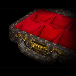 جعبه ساعت 6 خانه چرم طرح لویی ویتون کد TW-2482