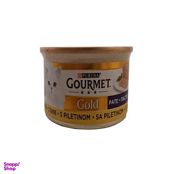 کنسرو گربه گورمت طعم گوشت مرغ وزن 85 گرم