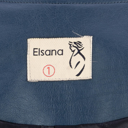 کت چرم زنانه السانا مدل مریدا کد 234405 رنگ سرمه ای