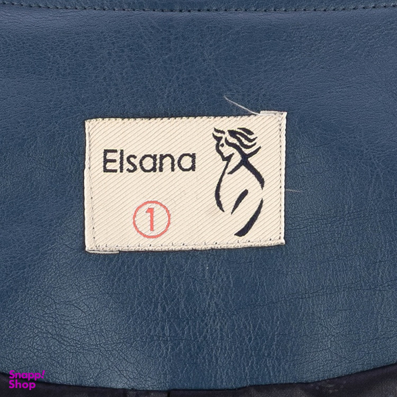 کت چرم زنانه السانا مدل مریدا کد 234405 رنگ سرمه ای