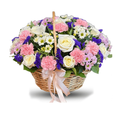 سبد گل طبیعی هانا