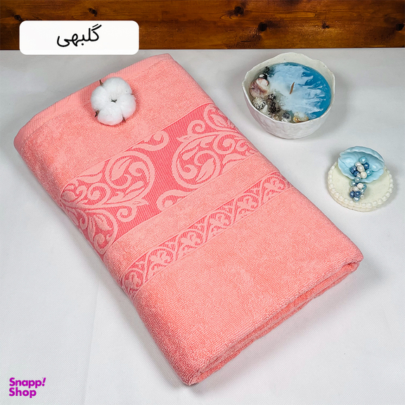 حوله حمامی دنیز طرح آنیسا سایز 100×160 سانتی متر