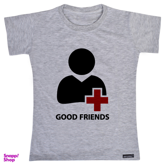 تی شرت آستین کوتاه پسرانه 27 مدل Good Friends کد MH 982