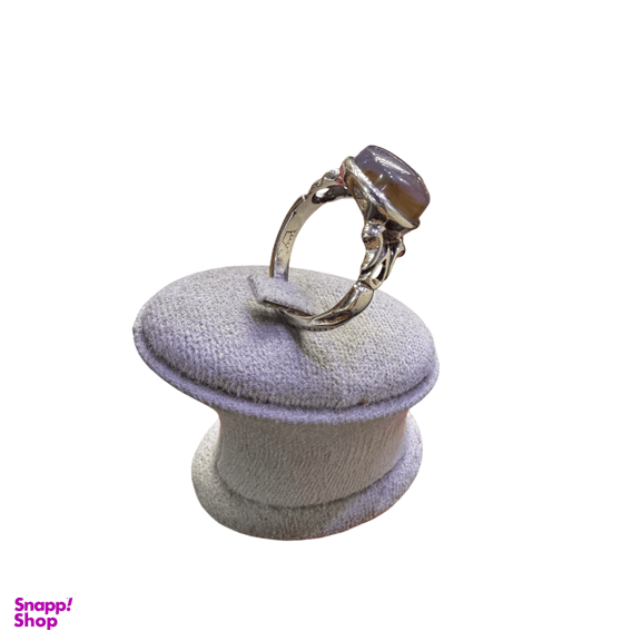 انگشتر نقره 925 عیار مردانه عقیق کد HOSS013