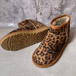 نیم بوت زنانه طرح آگ مدل پلنگی