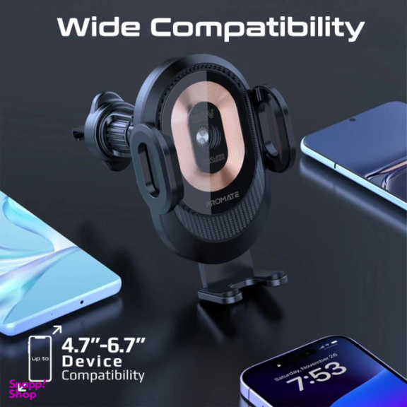 شارژ بی‌ سیم و پایه نگهدارنده پرومیت مدل POWERMOUNT-2