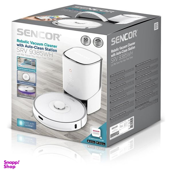 جاروبرقی رباتیک سنکور مدل SRV9385WH