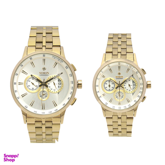 ست ساعت مچی عقربه ای زنانه و مردانه سورین مدل GL0914P-SG02S