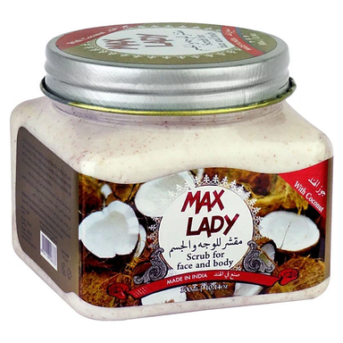 اسکراب لایه بردار مکس لیدی مدل Coconut حجم 300 میلی لیتر