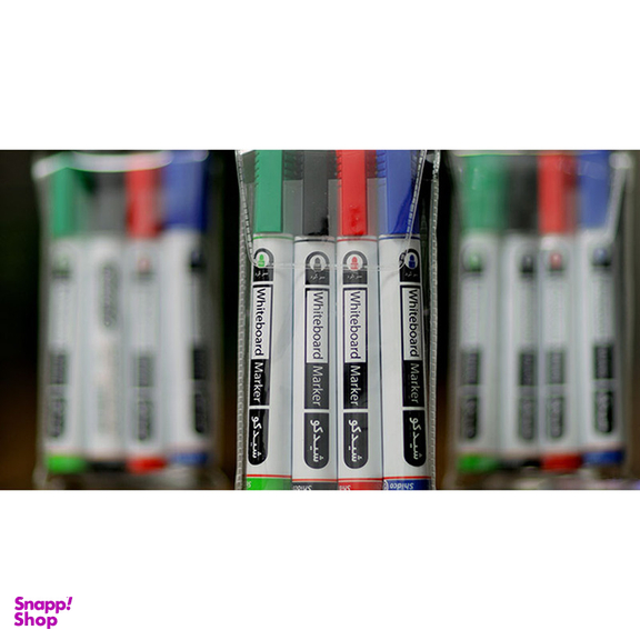 ماژیک وایت برد شیدکو کد 0040G مجموعه 4 عددی
