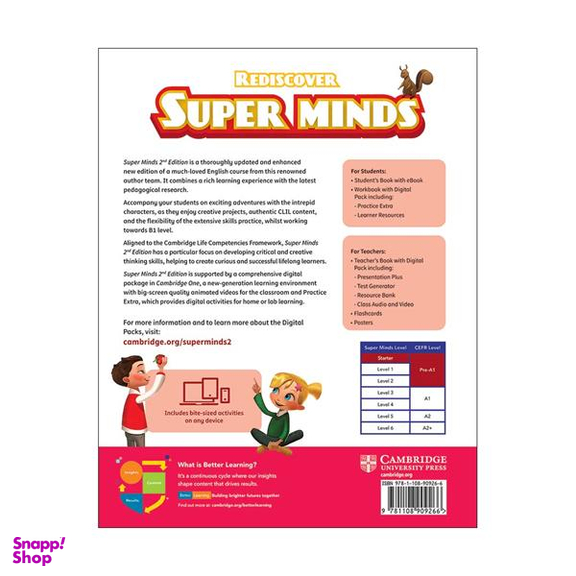 کتاب Super minds starter second edition اثر جمعی از نویسندگان انتشارات کمبریج