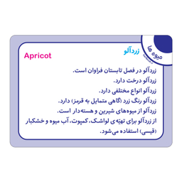 فلش کارت میوه ها انتشارات برف