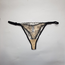 ست سوتین و شورت زنانه برتا مدل توری کد 2020OZB رنگ نسکافه ای