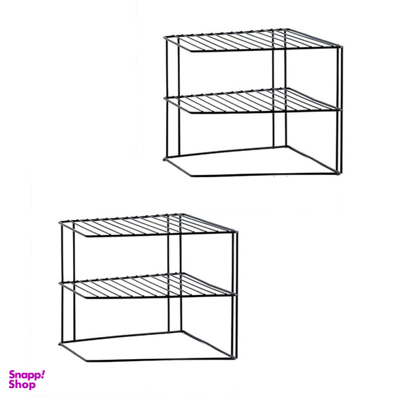 ارگانایزر سالوت مدل راف نظم دهنده گوشه کابینتی دو طبقه بسته دو عددی