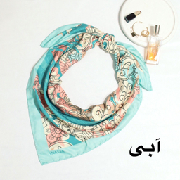 روسری زنانه آنالیا مدل ابریشم مزونی کد 9071