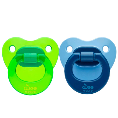 پستانک ارتودنسی وی کر مدل دوقلو مات و شفاف کد p131 سایز 0 تا 6 ماه