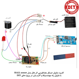کیت آموزش الکترونیک مهندسیکا مدل ماژول حسگر مغناطیسی اثر هال HALL E-016