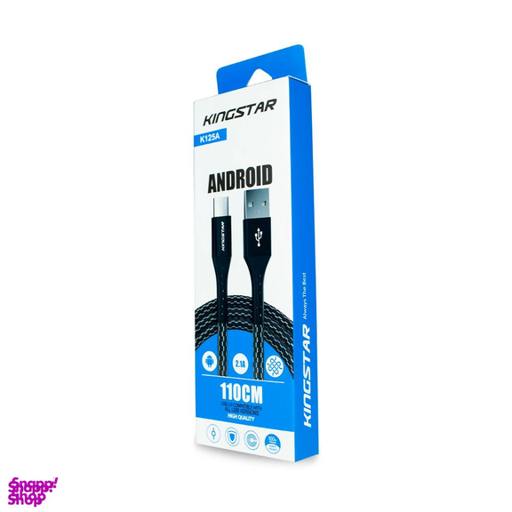 کابل تبدیل USB به microUSB کینگ استار مدل K125A طول 110 سانتی‌متر