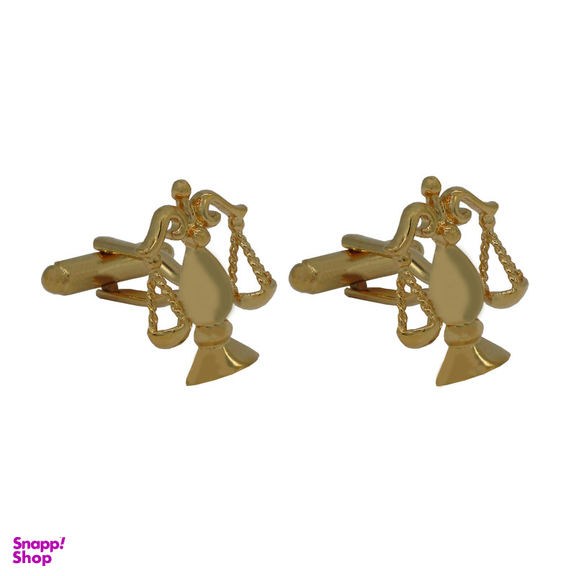 دکمه سردست مردانه زرکات طرح ترازو عدالت مدل C133