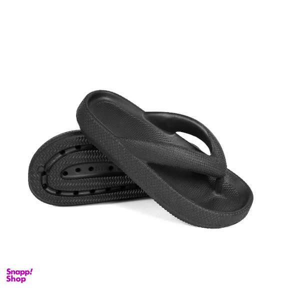 دمپایی لاانگشتی مردانه نیکتا مدل ونیز رنگ مشکی