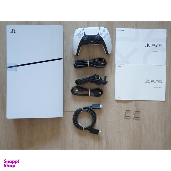 کنسول بازی سونی مدل PlayStation 5 Slim Digital Edition ظرفیت 1 ترابایت ریجن 2016B اروپا به همراه دسته اضافی و پایه شارژر