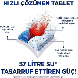 قرص ماشین ظرفشویی فینیش مدل Quantum بسته 15 عددی وزن 156 گرم