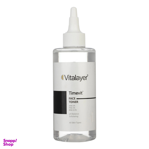 تونر صورت ویتالیر مدل Time Vit حجم 200 میلی لیتر