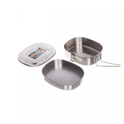 ظرف غذا بیضی دو طبقه کد 020