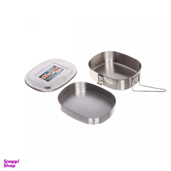 ظرف غذا بیضی دو طبقه کد 020