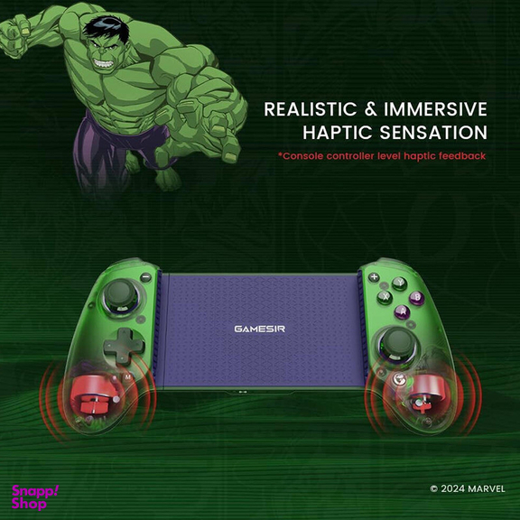 دسته بازی گیمسر مدل G8+ GALILEO WIRELESS طرح HULK