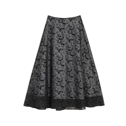 دامن زنانه برنس کد 20103 رنگ مشکی سفید