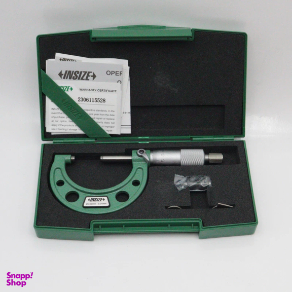 میکرومتر بیرون سنج اینسایز مدل YP-3203-50A-25-50×0.01MM گستره 25-50 میلی متر