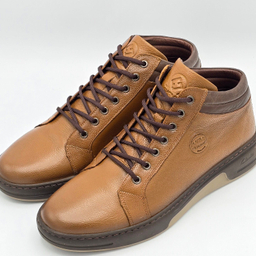 کفش راحتی مردانه شمس کد 4677 رنگ قهوه‌ای