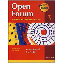 کتاب Open Forum 3 Answer Key and Test Booklet اثر Jenny Duncan and Amy Parker انتشارات آکسفورد