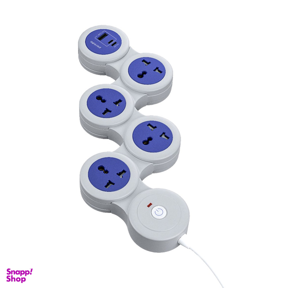 چندراهی برق پرودو مدل pd-fwch020-gy multi socket strip