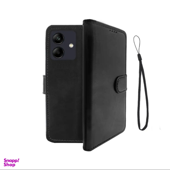 کیف کلاسوری گوشی موبایل طرح HTO مناسب سامسونگ Galaxy A05 به همراه بند آویز