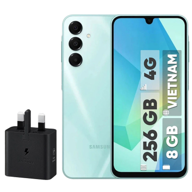 گوشی موبایل سامسونگ مدل Galaxy A16 4G دو سیم کارت ظرفیت 256 گیگابایت و رم 8 گیگابایت نسخه ویتنام به همراه شارژر 25 وات سامسونگ