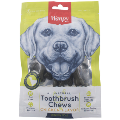 غذای سگ ونپی مدل TOOTHBRUSH CHEWS CHICKEN وزن 100 گرم