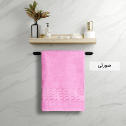 حوله حمام بهباف آذر طرح آرام سایز 100×155 سانتی متر