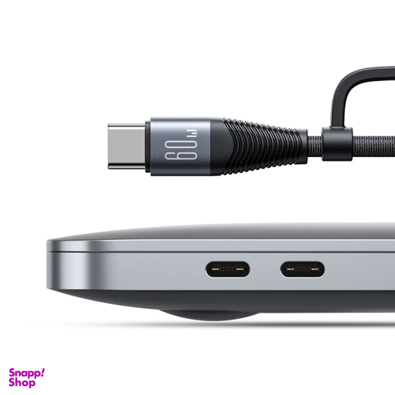 کابل دیتا USB/Type-C به Lightning/Type-C جوی روم مدل SA37-2T2 طول 1.2 متر